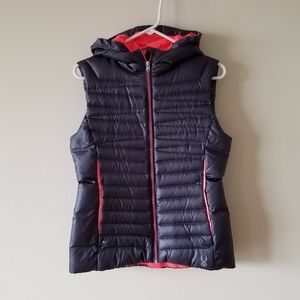  New Spyder Grey Vest with Neon Orange Accents